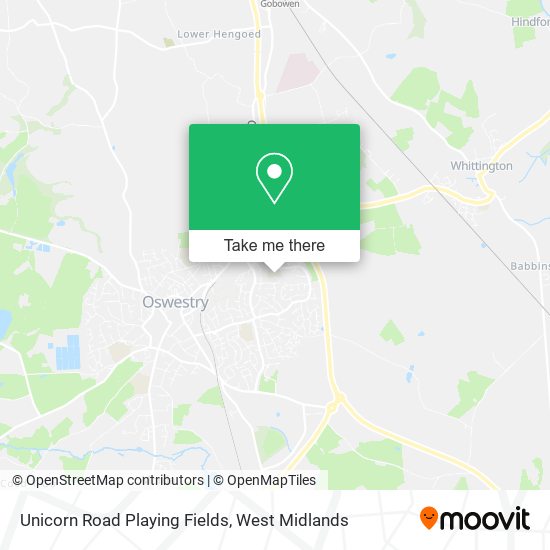 Unicorn Road Playing Fields map