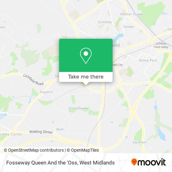 Fosseway Queen And the 'Oss map