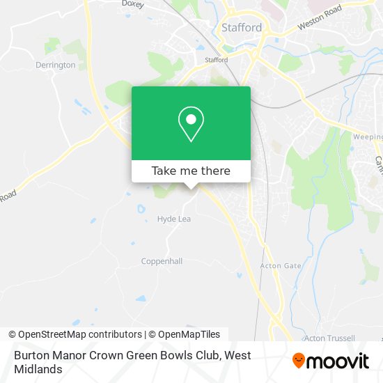 Burton Manor Crown Green Bowls Club map