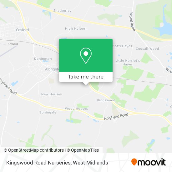 Kingswood Road Nurseries map