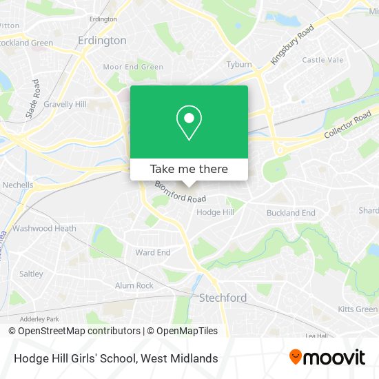 Hodge Hill Girls' School map