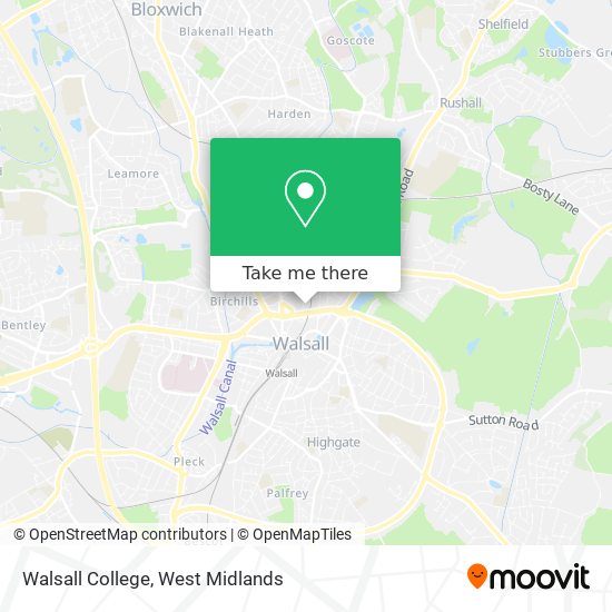 Walsall College map