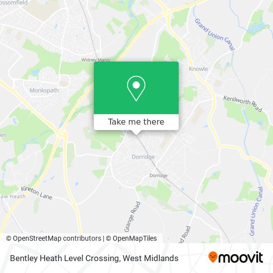 Bentley Heath Level Crossing map