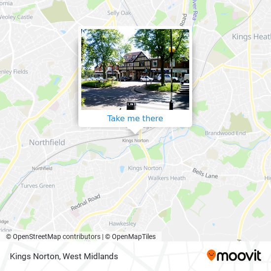 Kings Norton map