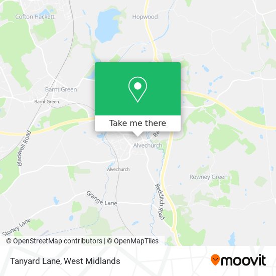 Tanyard Lane map