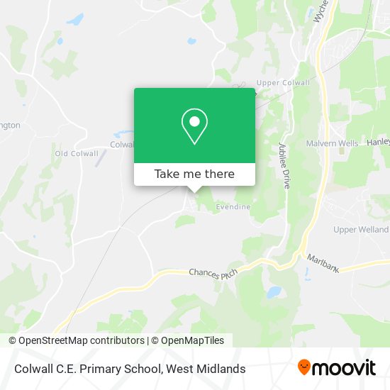 Colwall C.E. Primary School map
