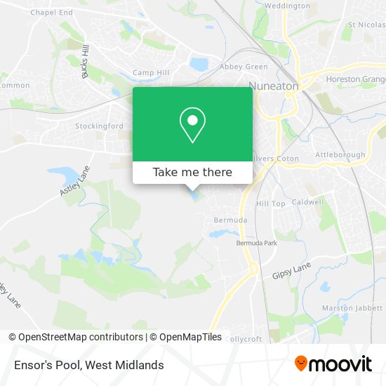 Ensor's Pool map