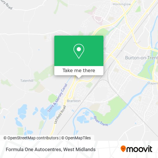 Formula One Autocentres map