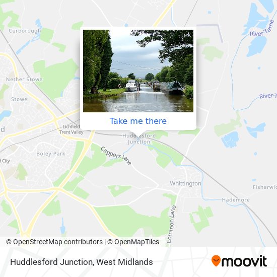 Huddlesford Junction map