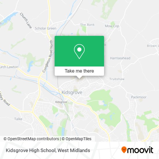 Kidsgrove High School map