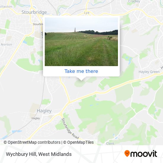 Wychbury Hill map