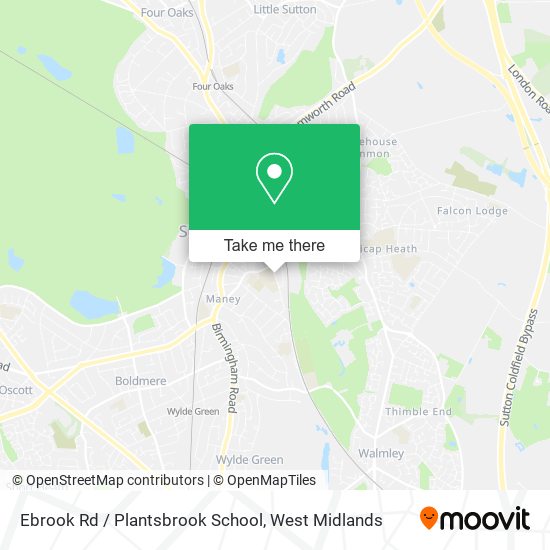 Ebrook Rd / Plantsbrook School map