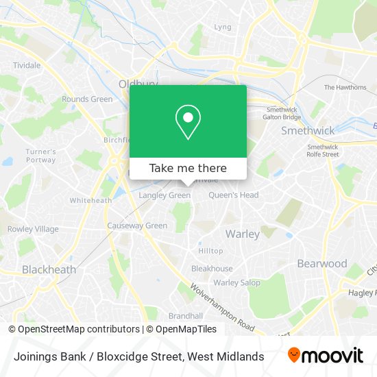 Joinings Bank / Bloxcidge Street map