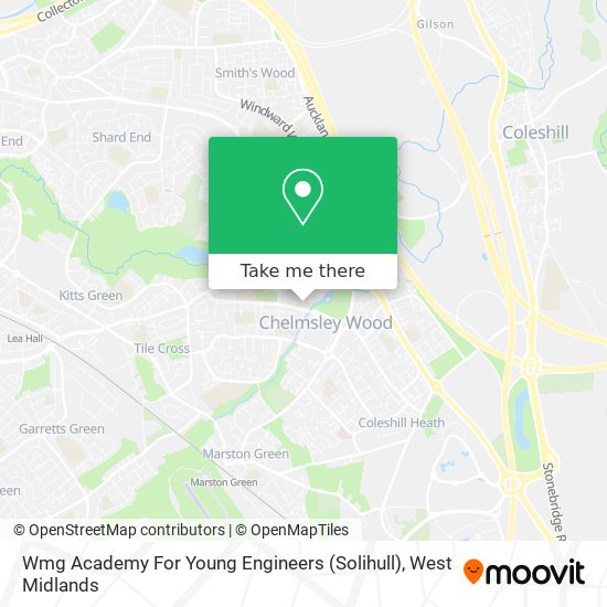 Wmg Academy For Young Engineers (Solihull) map