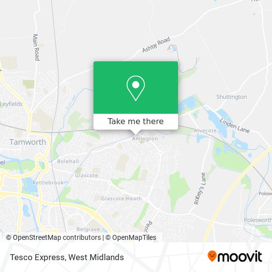 Tesco Express map
