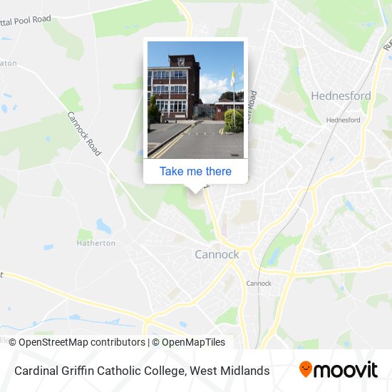 Cardinal Griffin Catholic College map