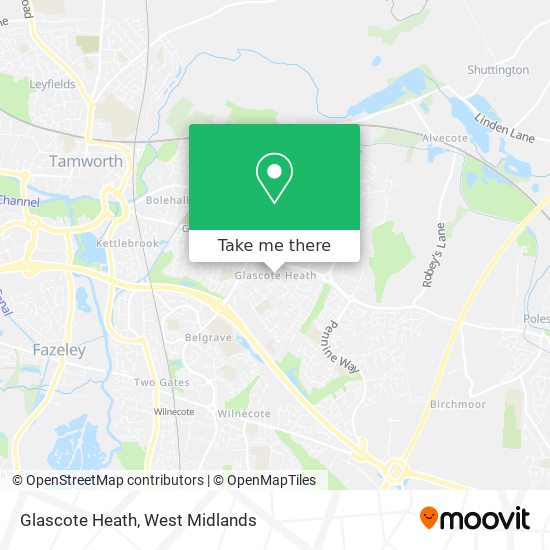 Glascote Heath map