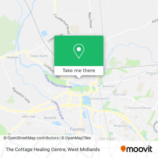 The Cottage Healing Centre map