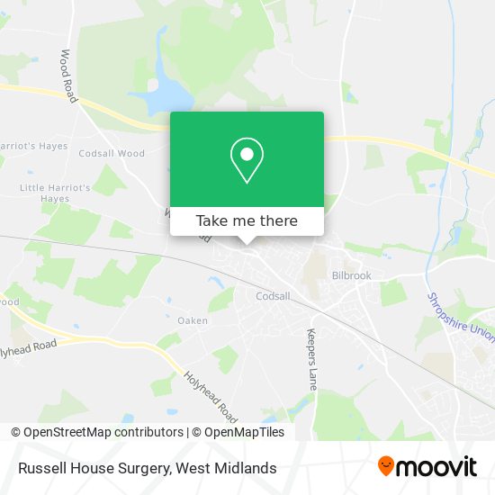 Russell House Surgery map