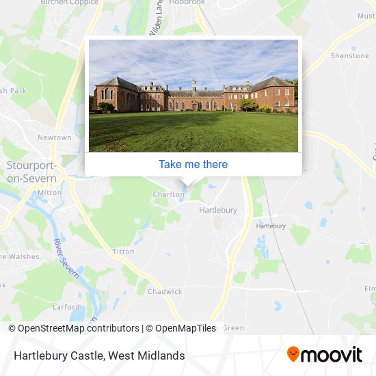 Hartlebury Castle map