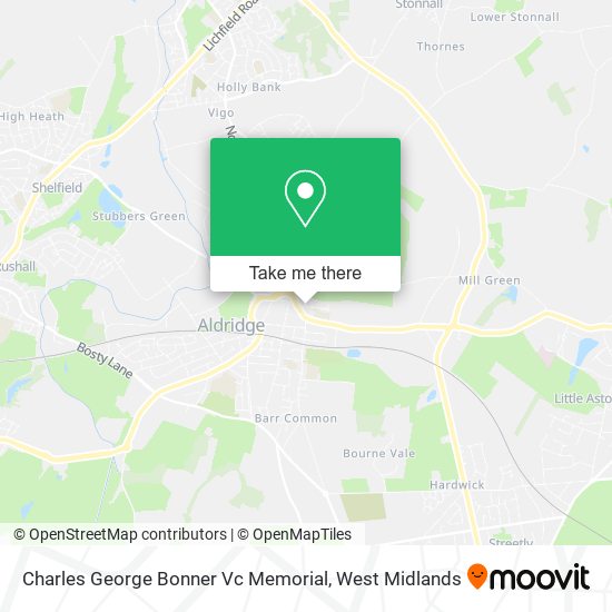 Charles George Bonner Vc Memorial map