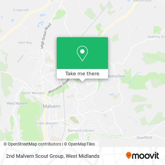 2nd Malvern Scout Group map