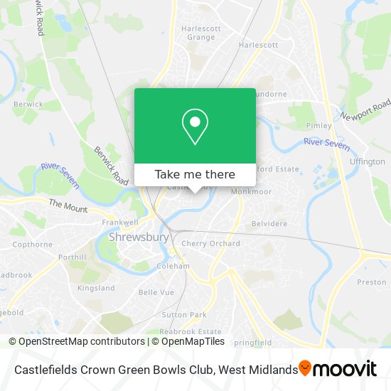 Castlefields Crown Green Bowls Club map