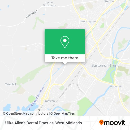 Mike Allen's Dental Practice map