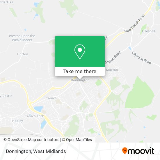 Donnington map