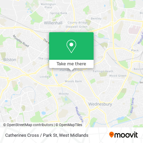 Catherines Cross / Park St map