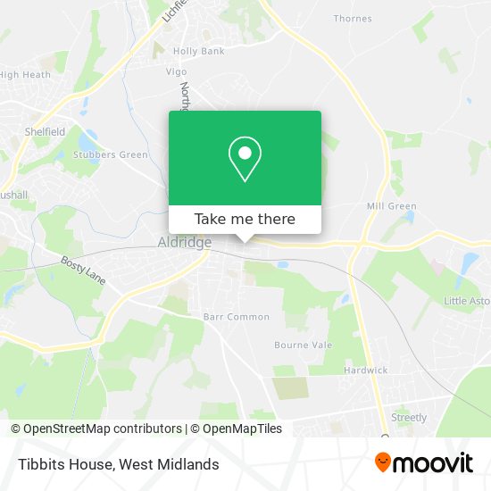 Tibbits House map