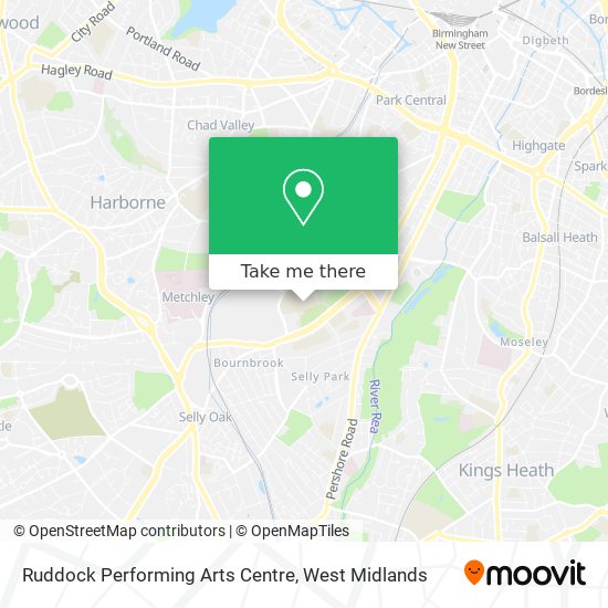 Ruddock Performing Arts Centre map