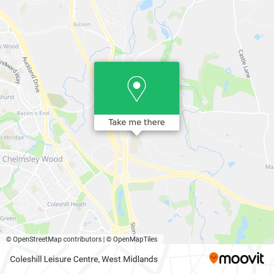 Coleshill Leisure Centre map