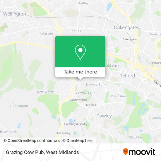 Grazing Cow Pub map