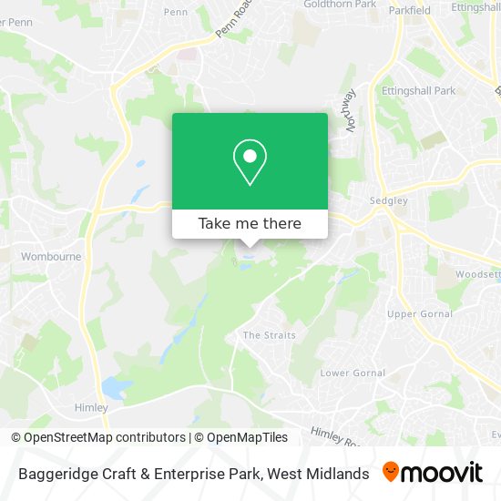 Baggeridge Craft & Enterprise Park map
