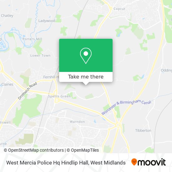 West Mercia Police Hq Hindlip Hall map