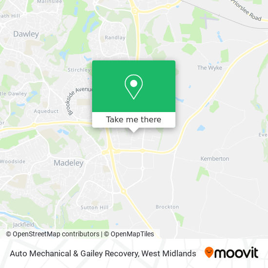 How to get to Auto Mechanical & Gailey Recovery in Telford by Bus