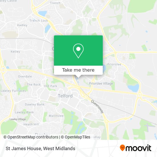 St James House map