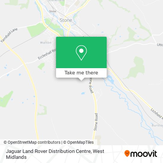 Jaguar Land Rover Distribution Centre map