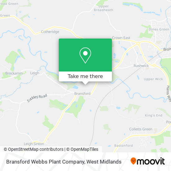 Bransford Webbs Plant Company map