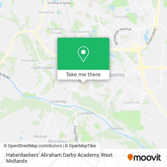 Haberdashers' Abraham Darby Academy map