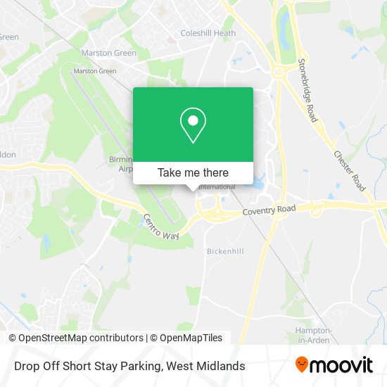 Drop Off Short Stay Parking map