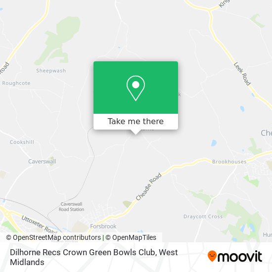 Dilhorne Recs Crown Green Bowls Club map
