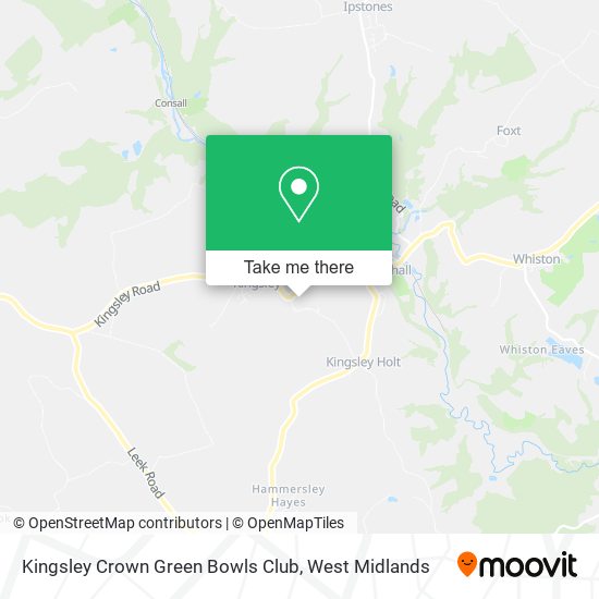 Kingsley Crown Green Bowls Club map