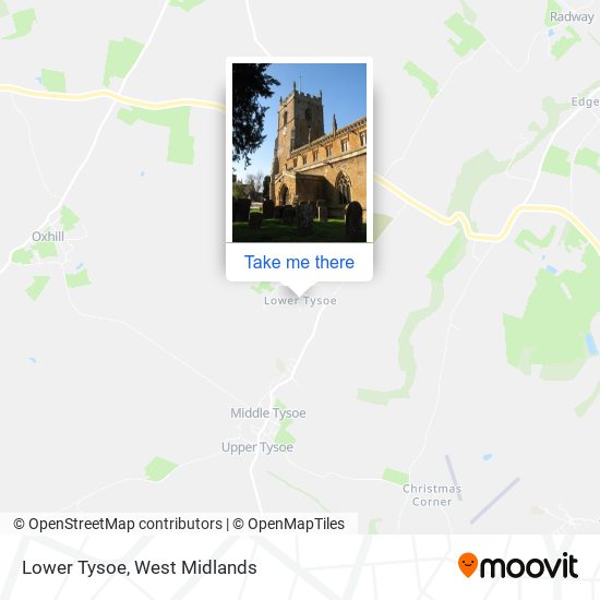 Lower Tysoe map