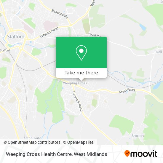Weeping Cross Health Centre map