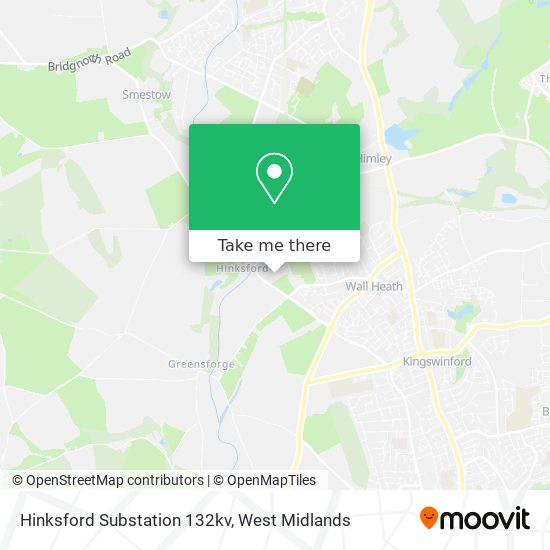 Hinksford Substation 132kv map