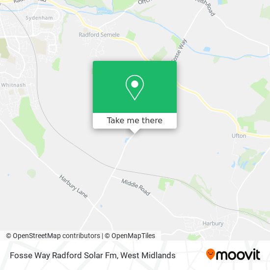Fosse Way Radford Solar Fm map