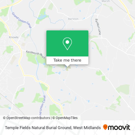 Temple Fields Natural Burial Ground map