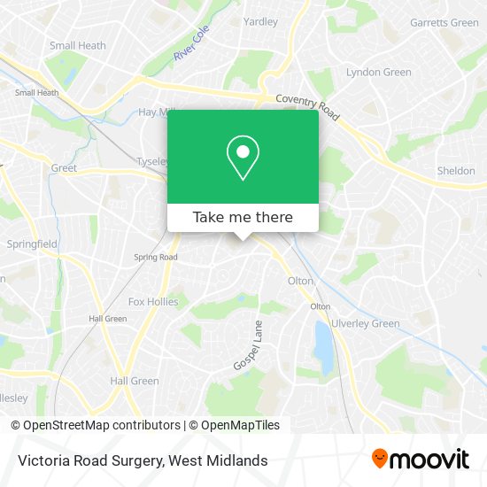 Victoria Road Surgery map